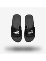 Pánské plážové žabky na suchý zip k bazénu černé Kubota