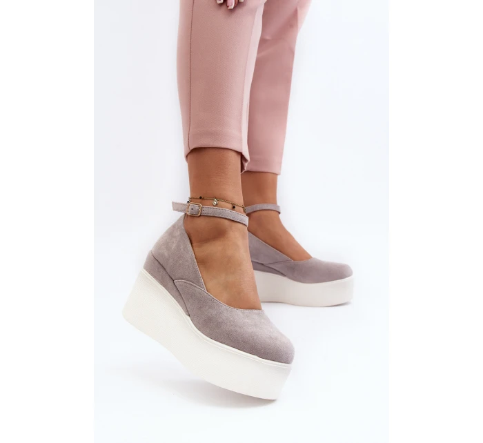 Dámské espadrilky na šedé model 21648491 - Boto