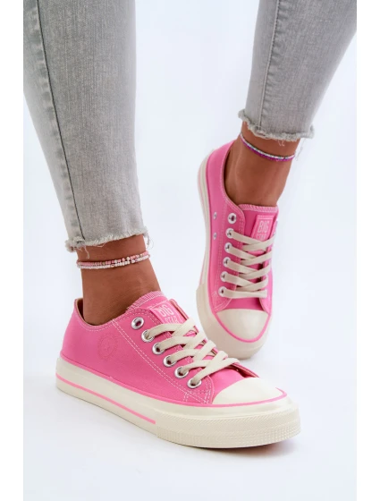 Nízké dámské tenisky Big Star model 21654830 Růžové - Big Star Shoes Nízké dámské tenisky Big Star model 21654830 Růžové - Big Star Shoes