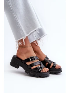 Dámské Sandály Na Nízkém Podpatku  Černé model 21661798 - Zaxy