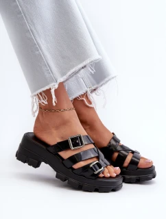 Vonné Dámské Sandály Na Nízkém Podpatku ZAXY NN285043 Černé