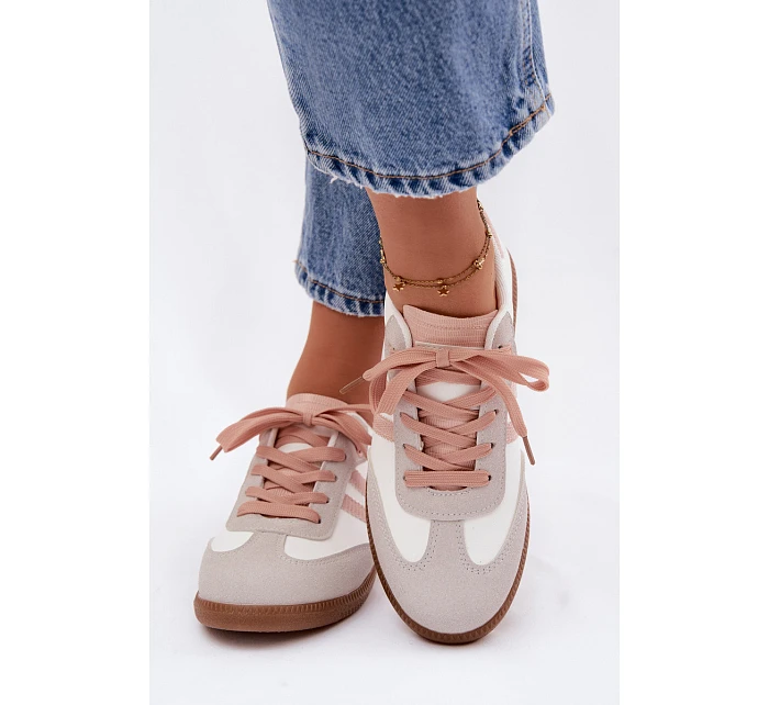 Dámské nízké tenisky Bílá-Růžová Loredis