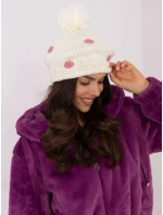 Czapka AT CZ model 20710175 ecru - FPrice Czapka AT CZ model 20710175 ecru - FPrice