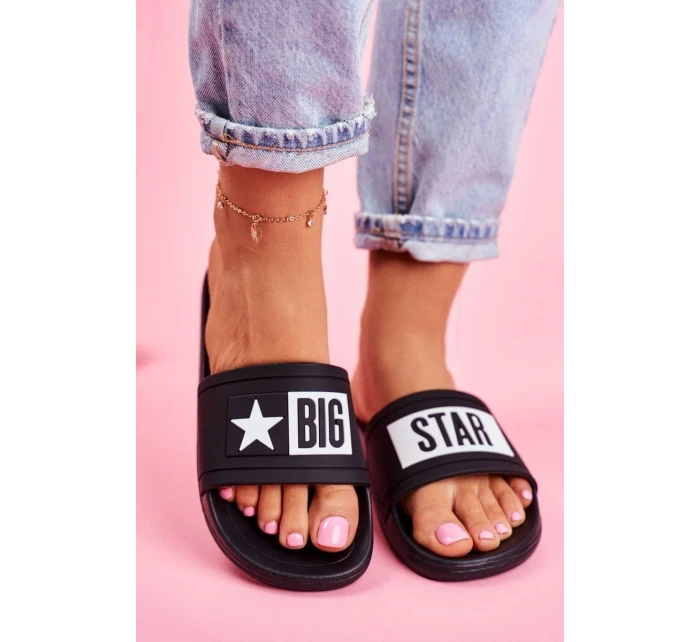 Dámské módní pantofle Big Star - černé