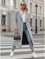 Dámský oversize kabát dlouhý světle šedý Dstreet model 21982232 - FashionStreet