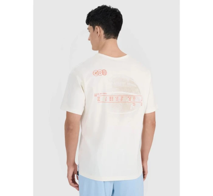 Pánské tričko oversize s potiskem model 21436910 pánské - 4F Pánské tričko oversize s potiskem model 21436910 pánské - 4F