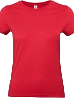 B&C #E190 /women Dámské tričko z těžké bavlny 01.004T red
