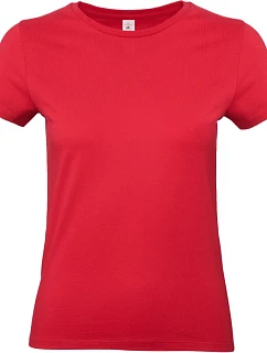 B&C #E190 /women Dámské tričko z těžké bavlny 01.004T red