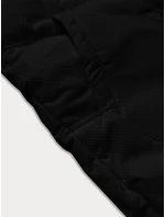 Hrubší černá dámská zimní bunda ze strukturovaného materiálu J Style (5M3251-392) Hrubší černá dámská zimní bunda ze strukturovaného materiálu J Style (5M3251-392)