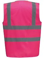 HVW 100 HiVis bezpečnostní vesta model 22502144 pink - Yoko HVW 100 HiVis bezpečnostní vesta model 22502144 pink - Yoko