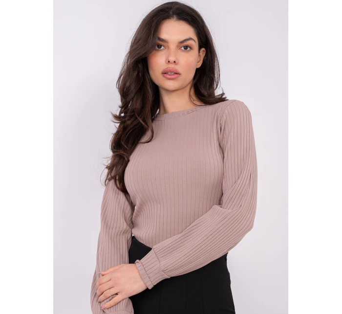 Bluzka RV BZ model 21819015 ciemny bezowy - FPrice