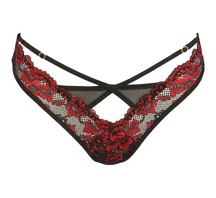 Sexy tanga model 17680232 černá/červená - Axami Sexy tanga model 17680232 černá/červená - Axami