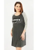 Dámská noční košile s tříčtvrtečním rukávem You and me