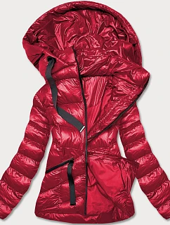 KRÓTKA KURTKA ZIMOWA DAMSKA CZERWONA model 21244776 - J.STYLE