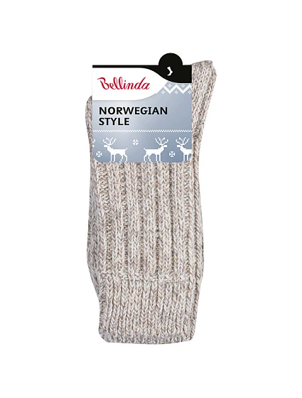 Zimní unisex ponožky model 22373991 STYLE SOCKS  béžová - Bellinda