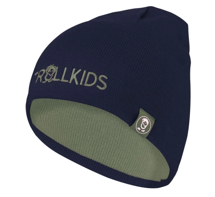 Trollkids Dětská zimní čepice pletená dívčí/chlapecká zelená (920-335)