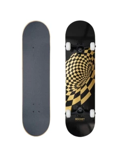 Rocket Vortex Foil Gold 8" skateboard RKT-COM-1553