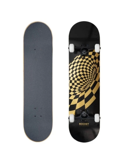 Rocket Vortex Foil Gold 8" skateboard RKT-COM-1553