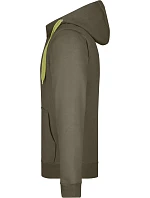 Daiber JN 355 Pánská mikina Doubleface 02.0355 olive/lime green