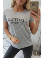 Limitovaná edice halenky šedá Limitovaná edice halenky šedá