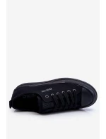 Nízké šněrovací tenisky Big Star LL274967 Černé Nízké šněrovací tenisky Big Star LL274967 Černé