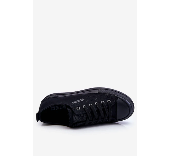Nízké šněrovací tenisky Big Star LL274967 Černé Nízké šněrovací tenisky Big Star LL274967 Černé