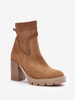 Dámské síťované boty na podpatku Camel Lewski model 21636597 - Boto