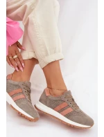 Dámské tenisky z přírodního semiše tmavě zelené model 22013959 - EVENTO Dámské tenisky z přírodního semiše tmavě zelené model 22013959 - EVENTO