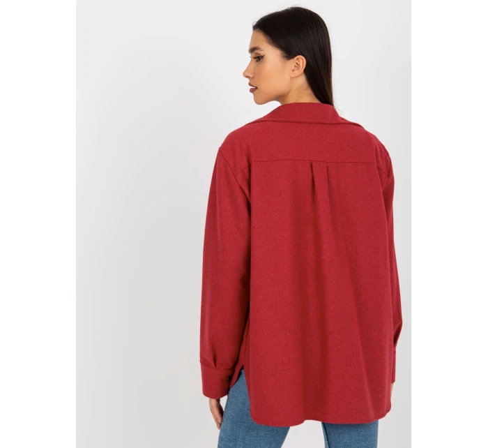 Dámská košile LK KS 509164.11 tmavě růžová - FPrice