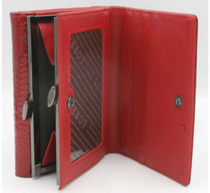 Dámské peněženky Dámská kožená peněženka 15 09 RS RFID Re červená