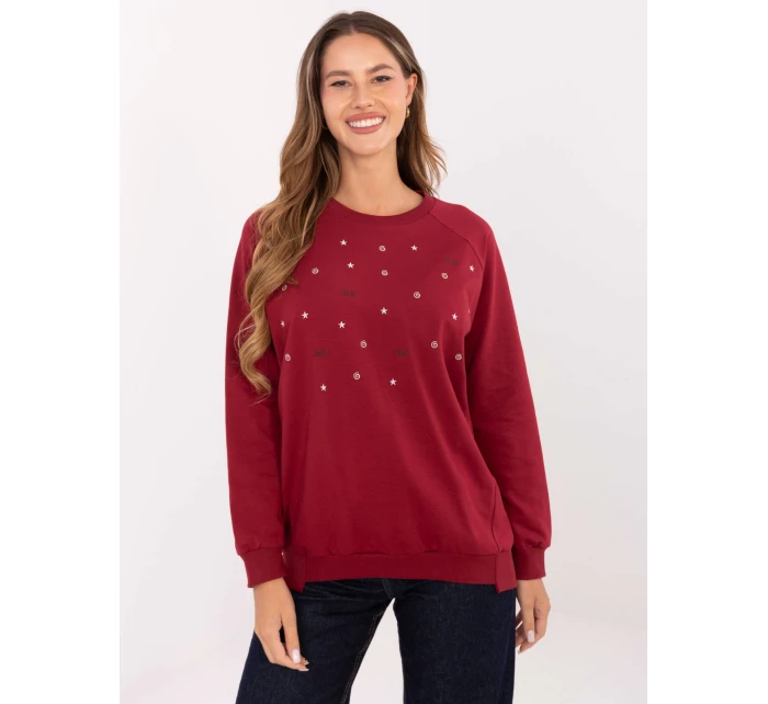 Bluzka RV BZ model 21406682 bordowy - FPrice Bluzka RV BZ model 21406682 bordowy - FPrice