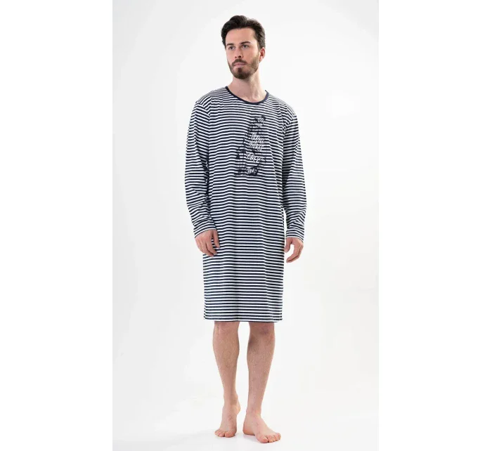 Pánská noční košile s dlouhým rukávem Plachetnice Pánská noční košile s dlouhým rukávem Plachetnice