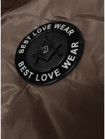 Tmavě béžová dámská vesta s ozdobným prošíváním model 19642623 - S'WEST Tmavě béžová dámská vesta s ozdobným prošíváním model 19642623 - S'WEST