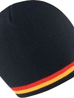 Result Headwear R 368X Pletená čepice s kontrastními pruhy 28.368X black/red-gold