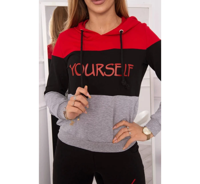 Sada s potiskem Sám červený+černý Sada s potiskem Sám červený+černý