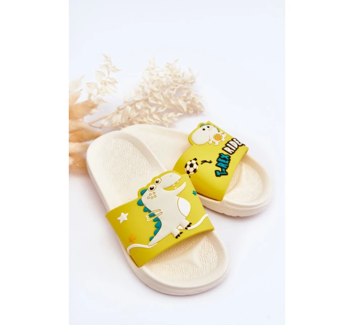 Dětský Dinosaurus T-Rex Slides Béžove Bernis Dětský Dinosaurus T-Rex Slides Béžove Bernis
