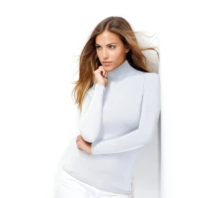 Dámské triko se stojáčkem Maglia Lupetto 212057 Bílá - Intimidea