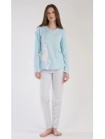 Dámské pyžamo dlouhé model 21764640 - Vienetta Dámské pyžamo dlouhé model 21764640 - Vienetta