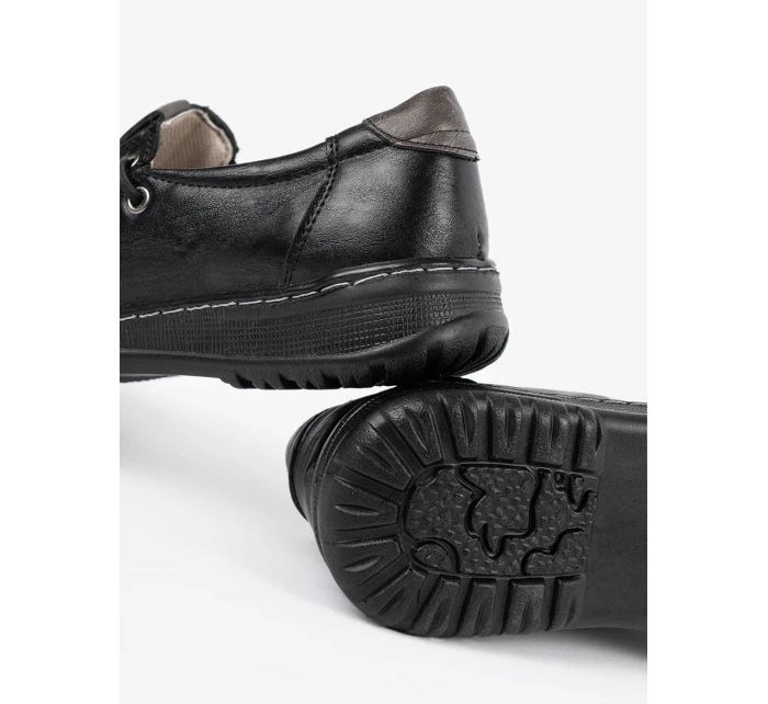 Módní  polobotky černé dámské platforma