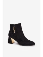 Boty na podpatku model 217724 Step in style Boty na podpatku model 217724 Step in style