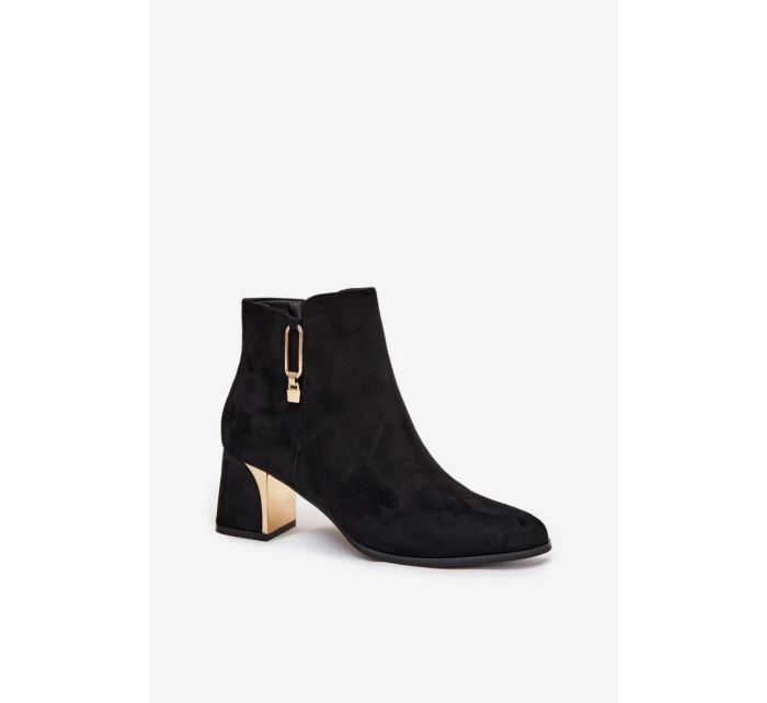 Boty na podpatku model 217724 Step in style Boty na podpatku model 217724 Step in style