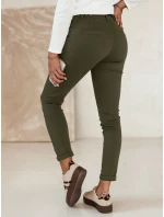 Dámské džínové kalhoty CHARMYOU s páskem olivové FashionStreet UY2270