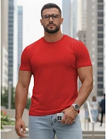 Tshirt męski basic czerwony model 22216278 - FashionStreet Tshirt męski basic czerwony model 22216278 - FashionStreet