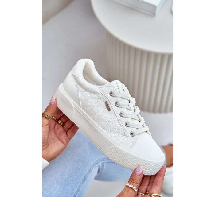 Dámské Tenisky Na Platformě Zateplené Big Star model 21675224 Bílé - Big Star Shoes Dámské Tenisky Na Platformě Zateplené Big Star model 21675224 Bílé - Big Star Shoes