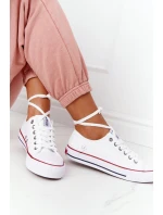 Dámské Klasické Nízké Tenisky Big Star DD274336 Bile Dámské Klasické Nízké Tenisky Big Star DD274336 Bile