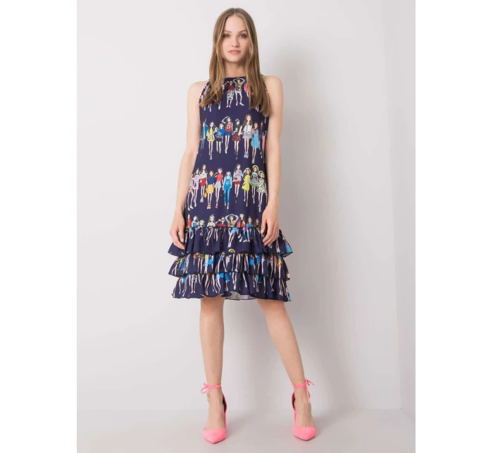 CHA šaty SK 0834.90P tmavě modré