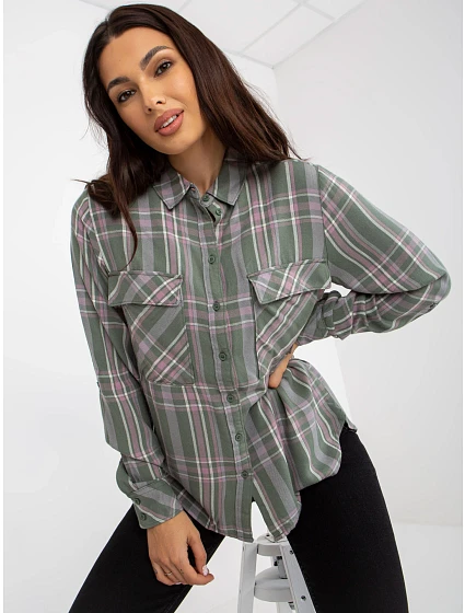 Halenka model 17790419 khaki barva - FPrice Halenka model 17790419 khaki barva - FPrice
