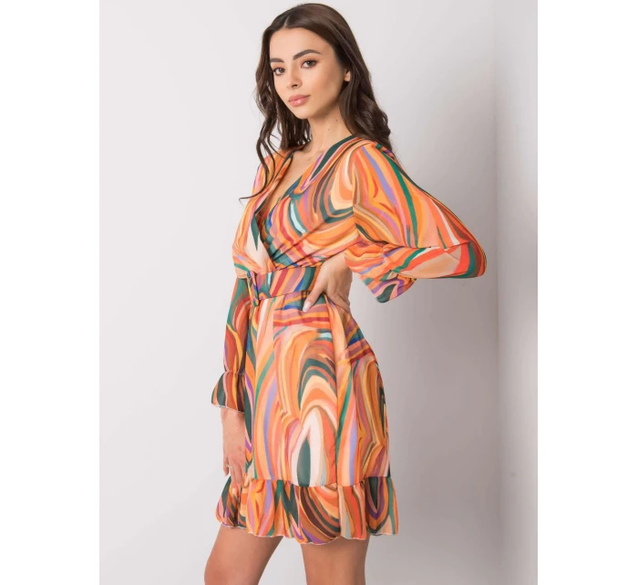 Šaty DHJ SK 12220 4.21 oranžová Šaty DHJ SK 12220 4.21 oranžová