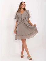 Sukienka MI SK model 21217549 ciemny bezowy - FPrice