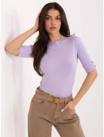 Sweter PM SW model 21776355 jasny fioletowy - FPrice Sweter PM SW model 21776355 jasny fioletowy - FPrice